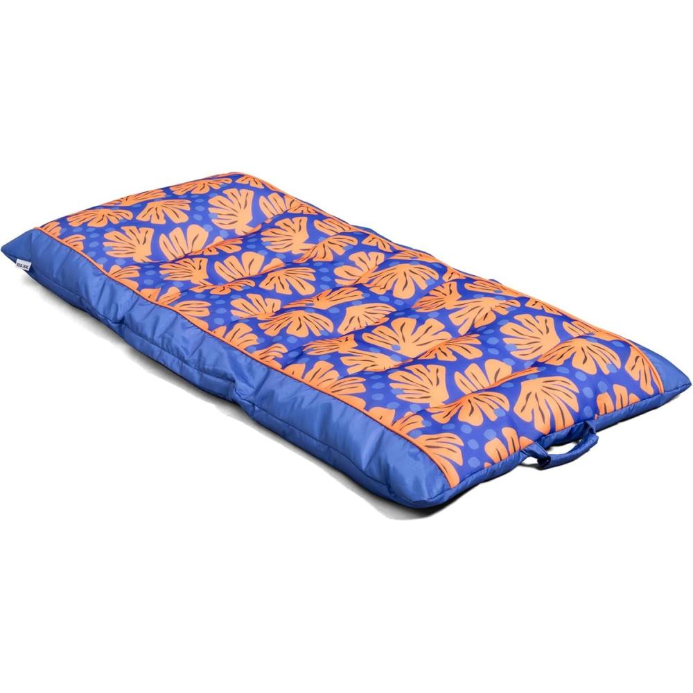 imageBig Joe Kona Hammock No Inflation Needed Pool Lounger with Headrest Quick Draining Fabric 4 feet BigSweet Shells Berry