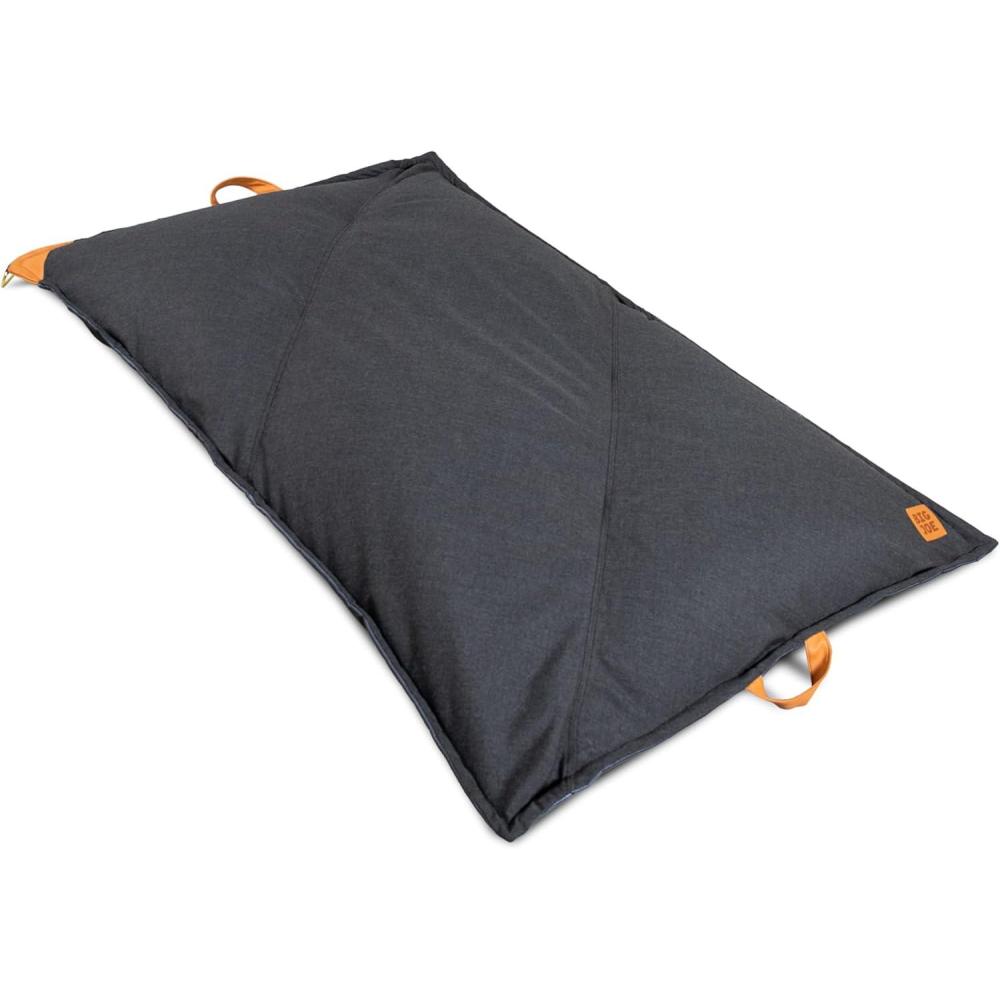 imageBig Joe Lux Lagoon Lounger Pool Float Black and White Cape Stripe Premier Mesh Durable UV Protected Polyester Blend No Inflation NeededTwilight Sunbrella Fabric