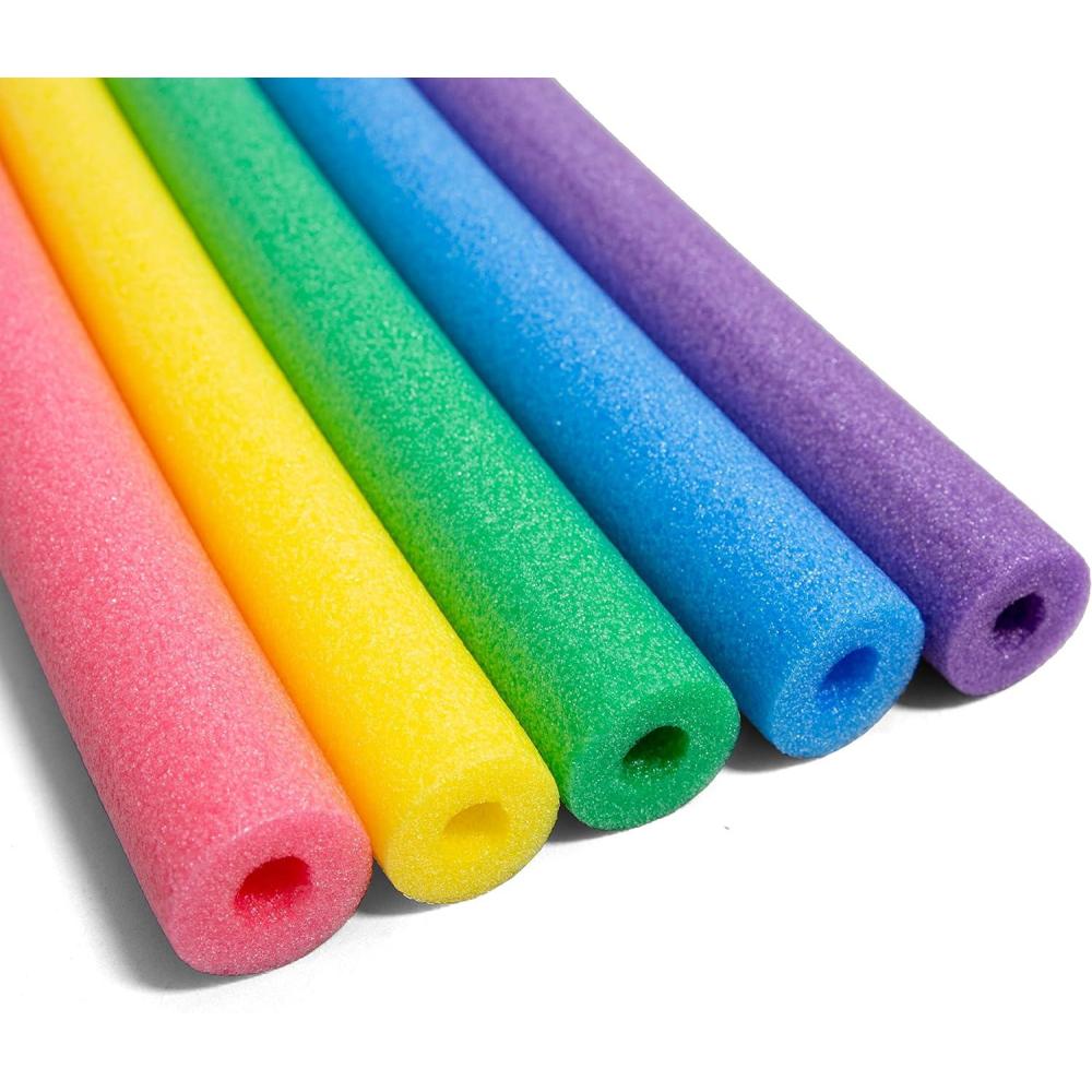 imageBig Joe Swim Noodle 35 Pack Pool Noodles Red Blue Green Purple Yellow Foam 45 feet 55quotL x 2quotW x 2quotH each