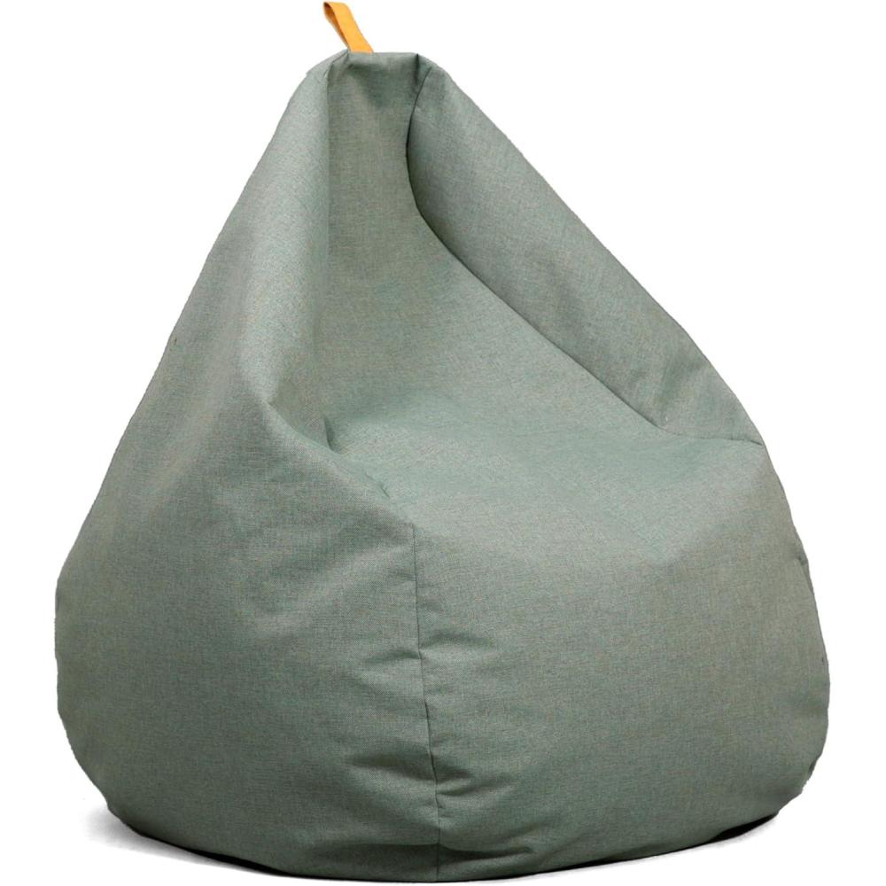 imageBig Joe Tuft Weatherproof Bean Bag Chair Sage Intertwist Weather Resistant UVProtected Fabric 3 feet TeardropSage