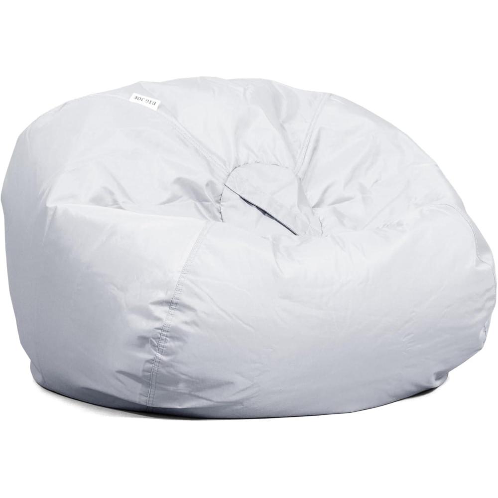 imageBig Joe Classic Bean Bag Chair Sapphire Smartmax Durable Polyester Nylon Blend 2 feet RoundGrey