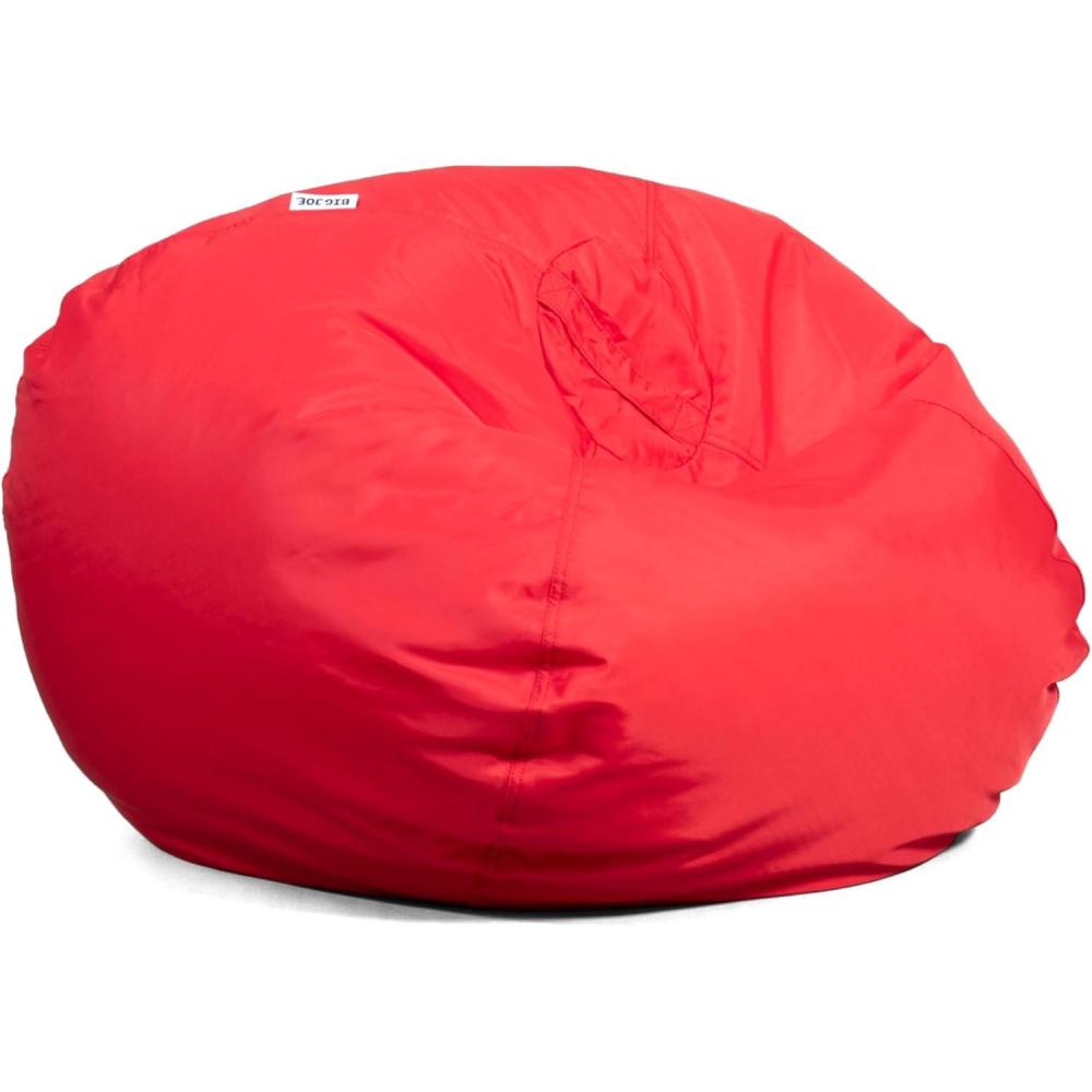 imageBig Joe Classic Bean Bag Chair Sapphire Smartmax Durable Polyester Nylon Blend 2 feet RoundRed