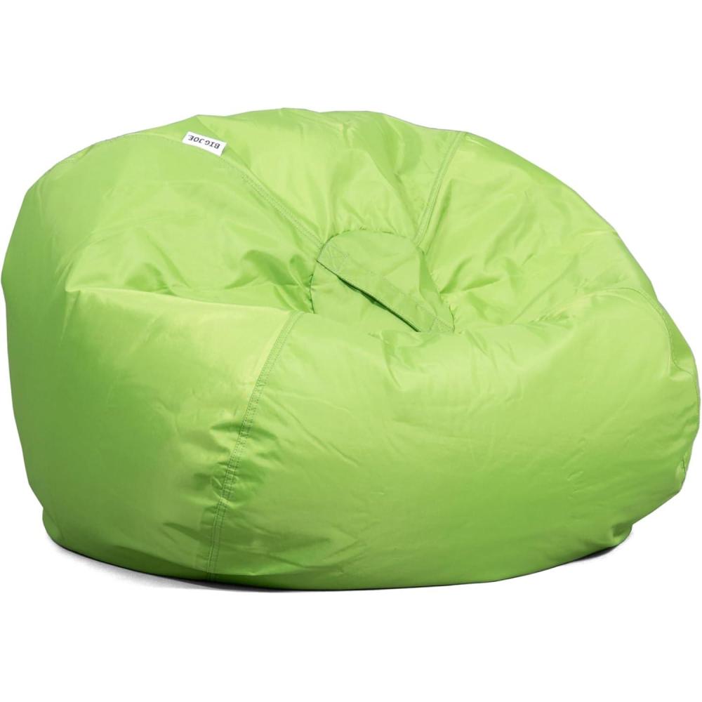 imageBig Joe Classic Bean Bag Chair Sapphire Smartmax Durable Polyester Nylon Blend 2 feet RoundSpicy Lime