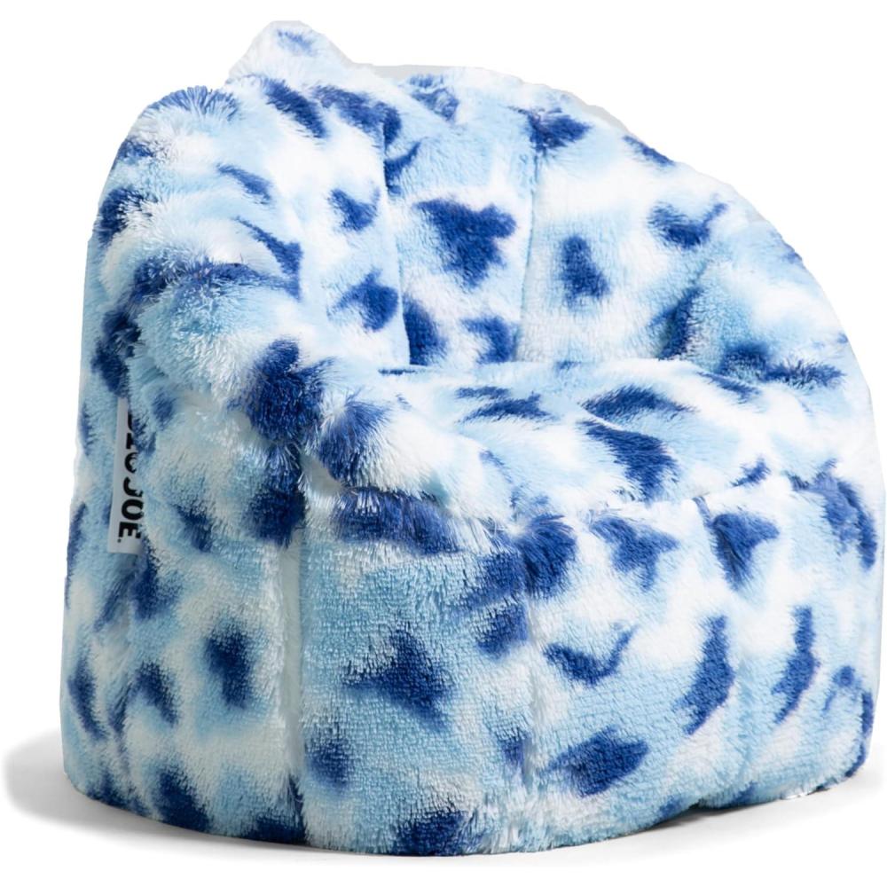 imageBig Joe Milano Beanbag Chair Stretch Limo Black SmartmaxIndigo Tie Dye