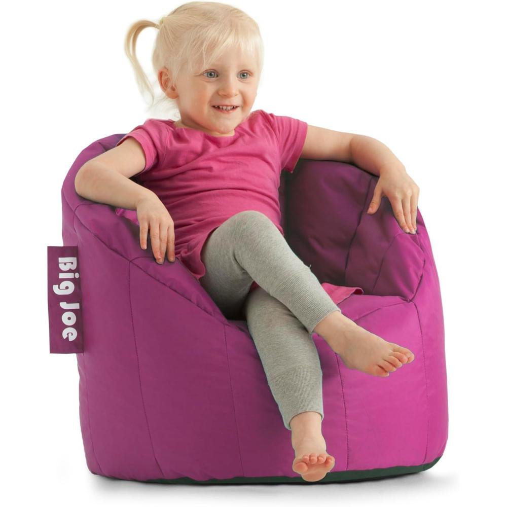imageBig Joe Milano Beanbag Chair Stretch Limo Black SmartmaxPink Passion Smartmax