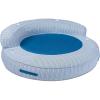 imageBig Joe Cabanapad Oversized Inflatable Pool Float Dark Blue ampamp White Stripe Durable Olefin Fabric 6 feet