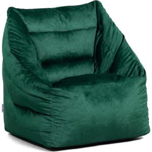 Big Joe Aurora Bean Bag Chair, Black Smartmax, Durable Polyester Nylon Blend, 2.2 feet(Deep Emerald)