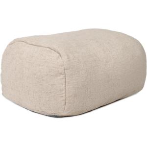 Big Joe Modora Bean Bag Ottoman Lounger, Birch Soft Boucle
