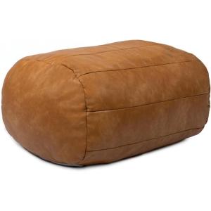 Big Joe Modora Bean Bag Ottoman Lounger, Copper Harbor Vegan Leather