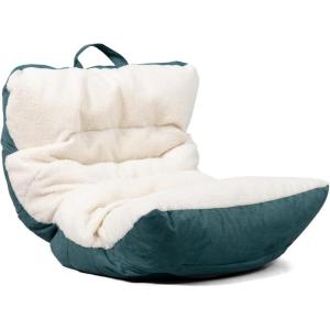 Big Joe Roma Bean Bag Chair, Shadow Graphite Vintage Suede, 3 feet(Oat/Sage)