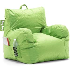 Big Joe Roma Bean Bag Chair, Shadow Graphite Vintage Suede, 3 feet(Spicy Lime)