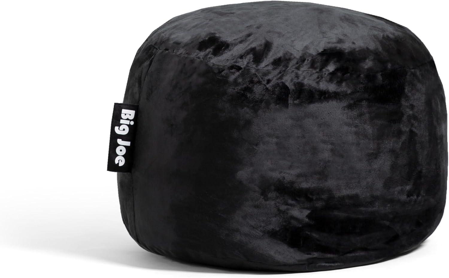 imageBig Joe Fuf XXL Foam Filled Bean Bag Chair with Removable Cover Black Plush Soft Polyester ampamp Fuf Small Foam Filled Bean Bag Chair Black Plush Soft Polyester 2 feetBlack
