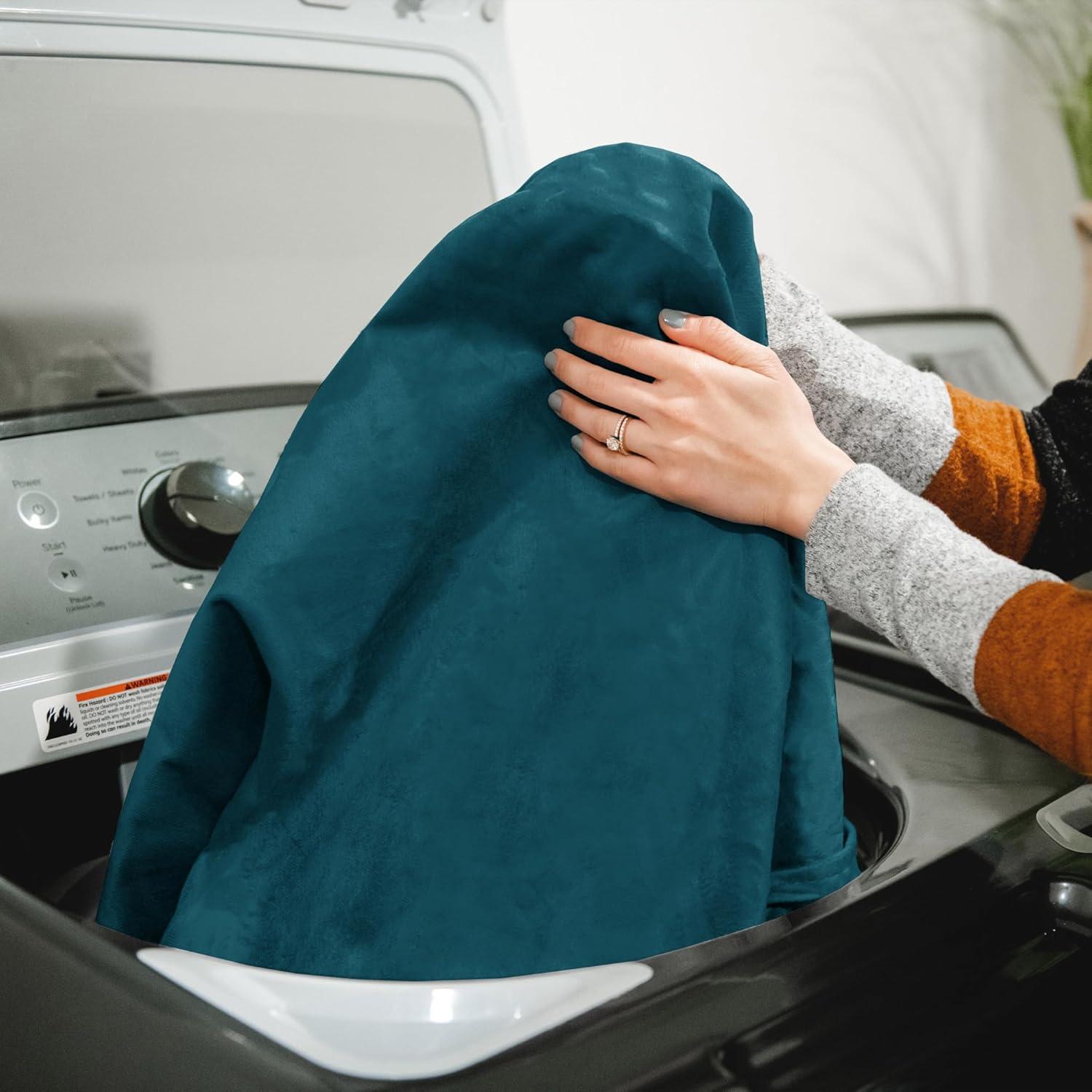 imageBig Joe Lotus Foam Filled Teardrop Bean Bag Chair with Removable Cover Gray Plush Soft Polyester 4 feet BigTeal