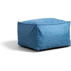 Big Joe Imperial Lounger Ottoman Foam Filled Bean Bag with Removable Cover, Pacific Blue Union, Durable Woven Polyester, 2 feet(Pacific Blue Union)