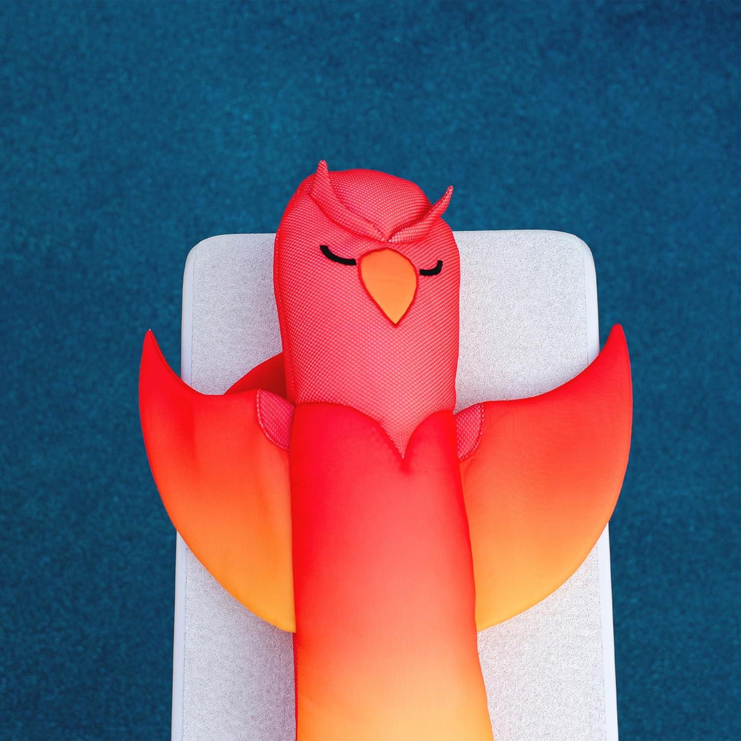 image:imageBig Joe Pool Pals No Inflation Needed Animal Floating Pool Toy Phoenix Shape Mesh Quick Draining Fabric 45 feet