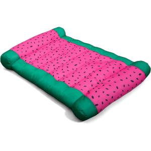 Big Joe Kona Hammock No Inflation Needed Pool Lounger with Headrest, Quick Draining Fabric, 4 feet Big(Summer Melon)