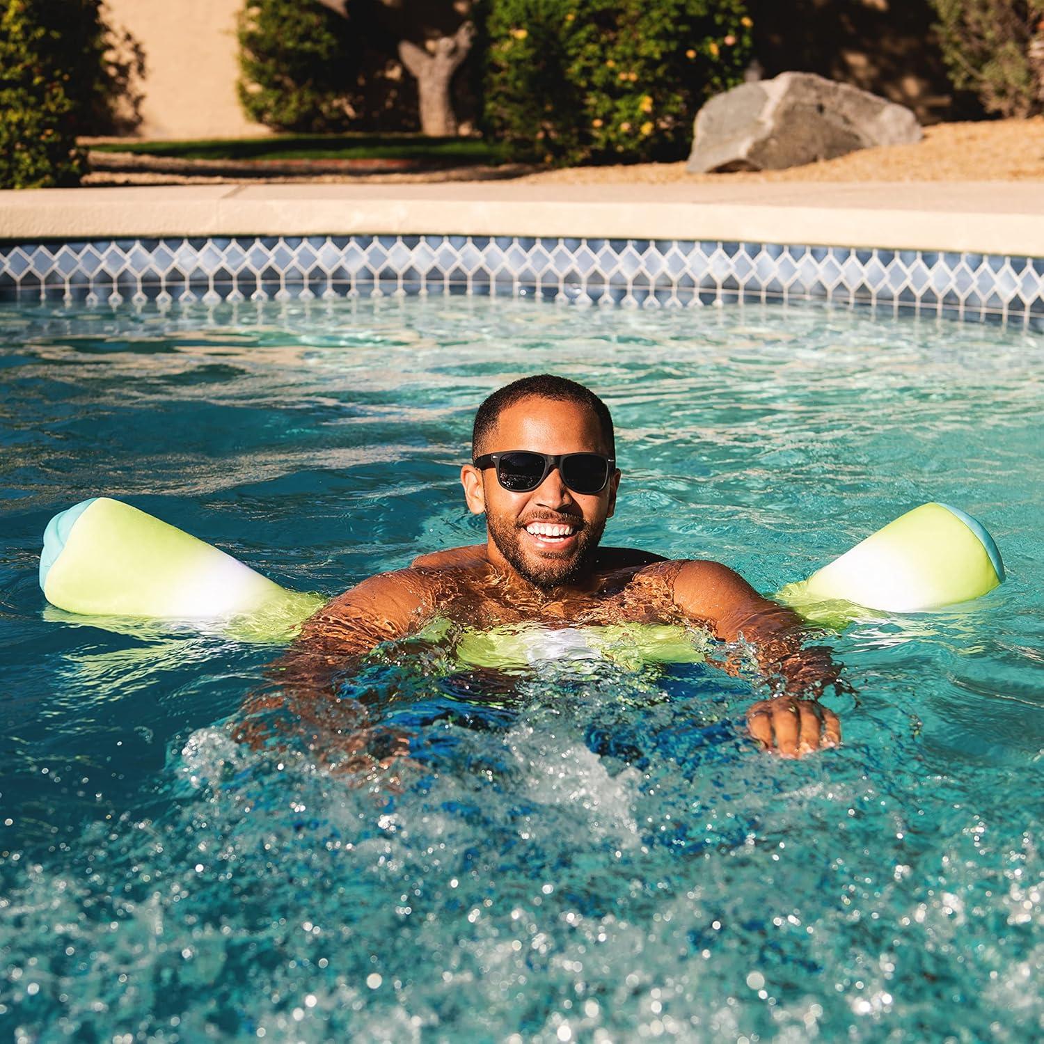 image:imageBig Joe Noodle Pool Float Banana Pop DoubledSided Mesh Quick Draining Fabric No Inflation NeededRolling Wave Lime