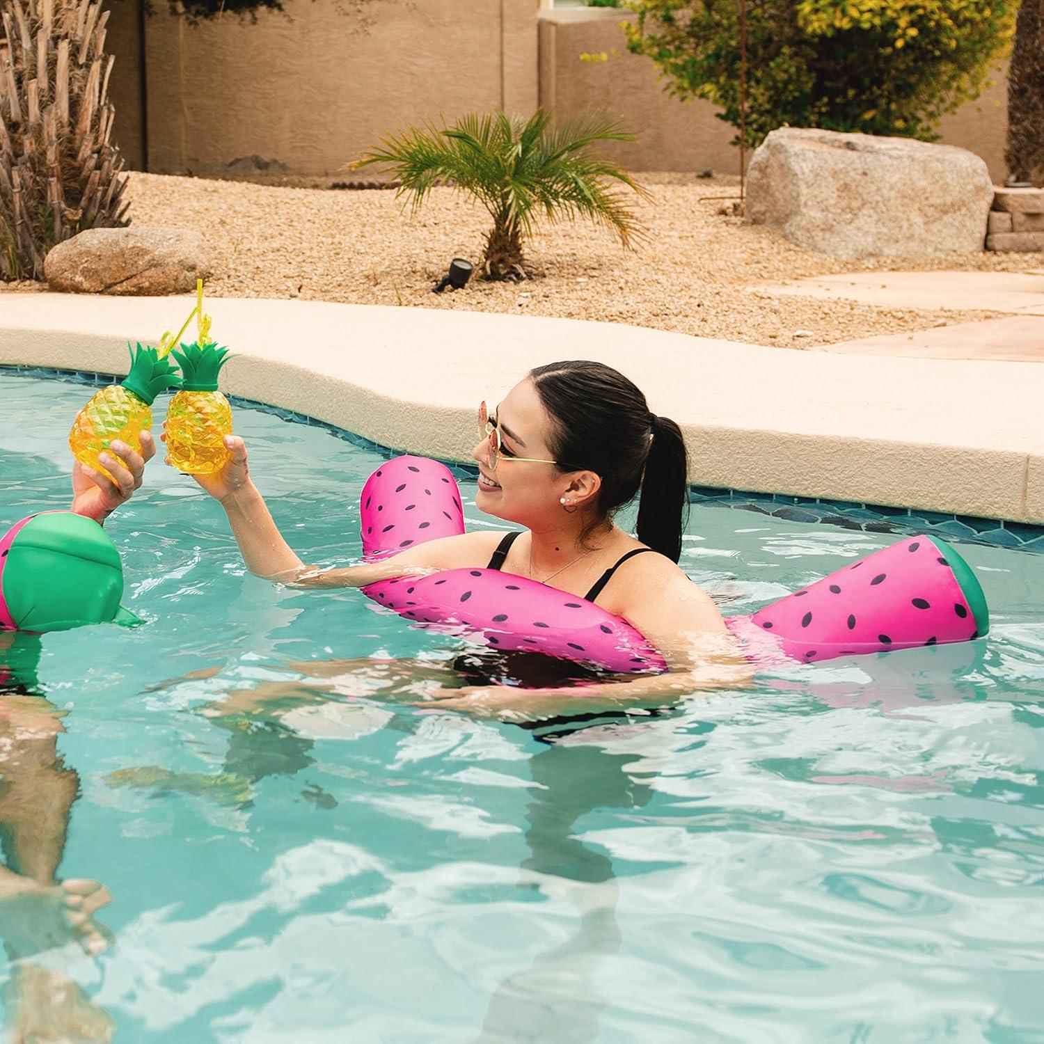 image:imageBig Joe Noodle Pool Float Banana Pop DoubledSided Mesh Quick Draining Fabric No Inflation NeededSummer Melon