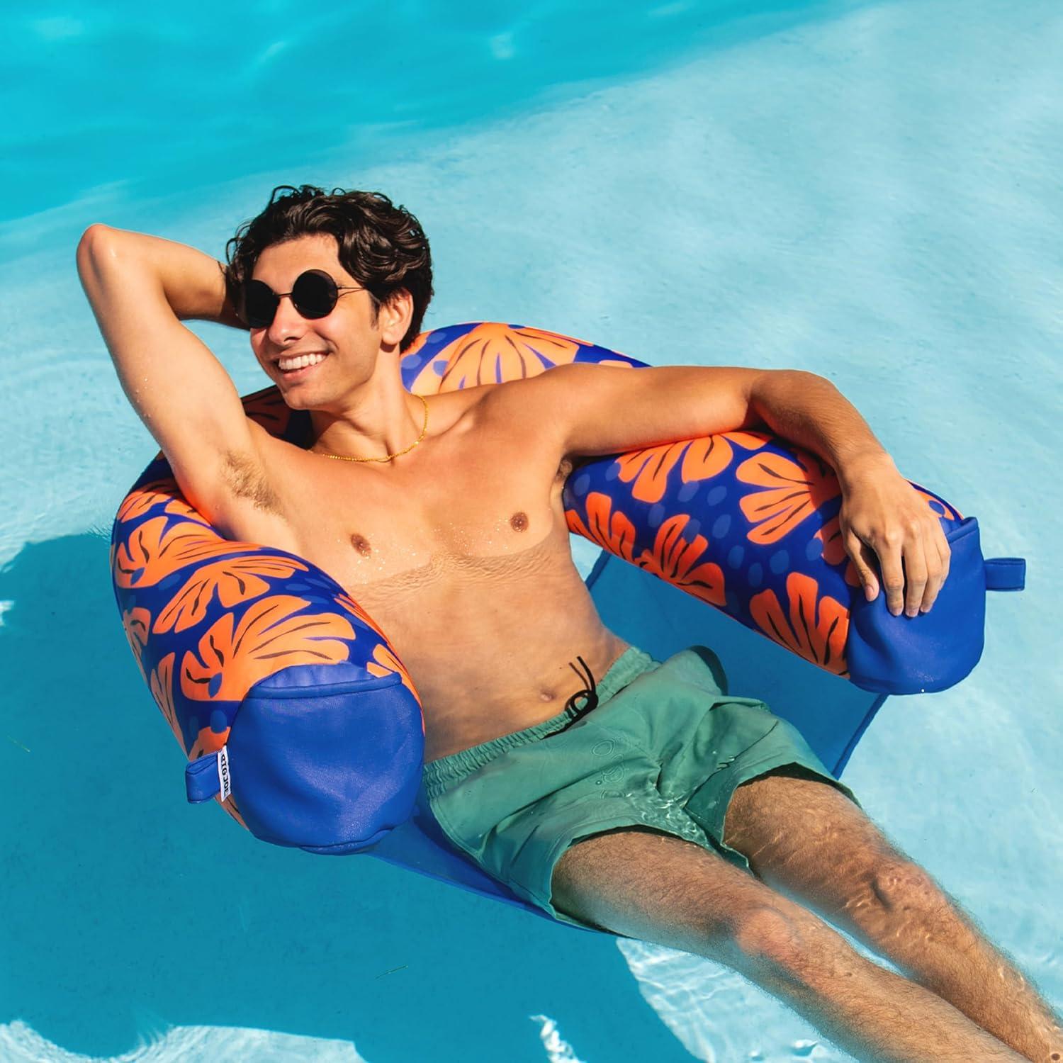 image:imageBig Joe Noodle Pool Float Banana Pop DoubledSided Mesh Quick Draining Fabric No Inflation NeededSweet Shells Berry