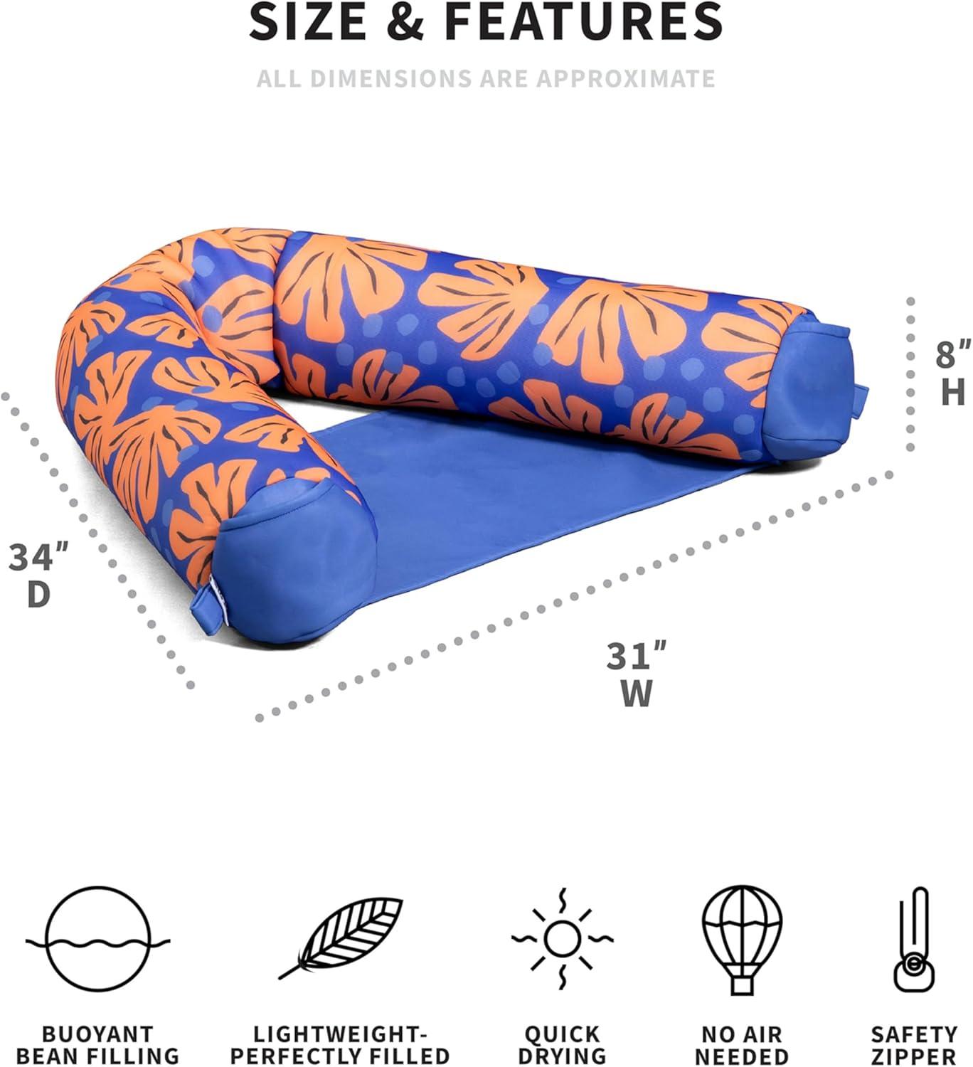 image:imageBig Joe Noodle Pool Float Banana Pop DoubledSided Mesh Quick Draining Fabric No Inflation NeededSweet Shells Berry
