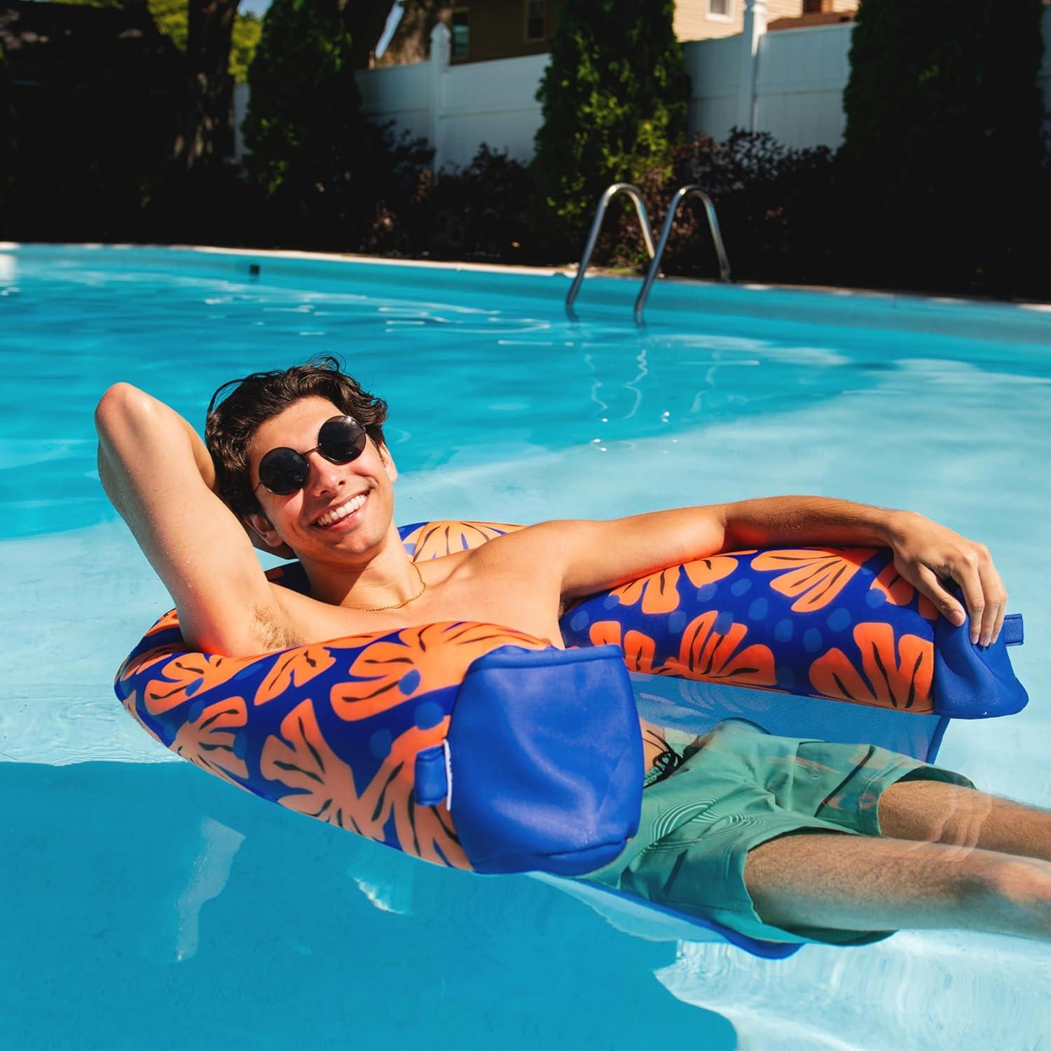 image:imageBig Joe Noodle Pool Float Banana Pop DoubledSided Mesh Quick Draining Fabric No Inflation NeededSweet Shells Berry