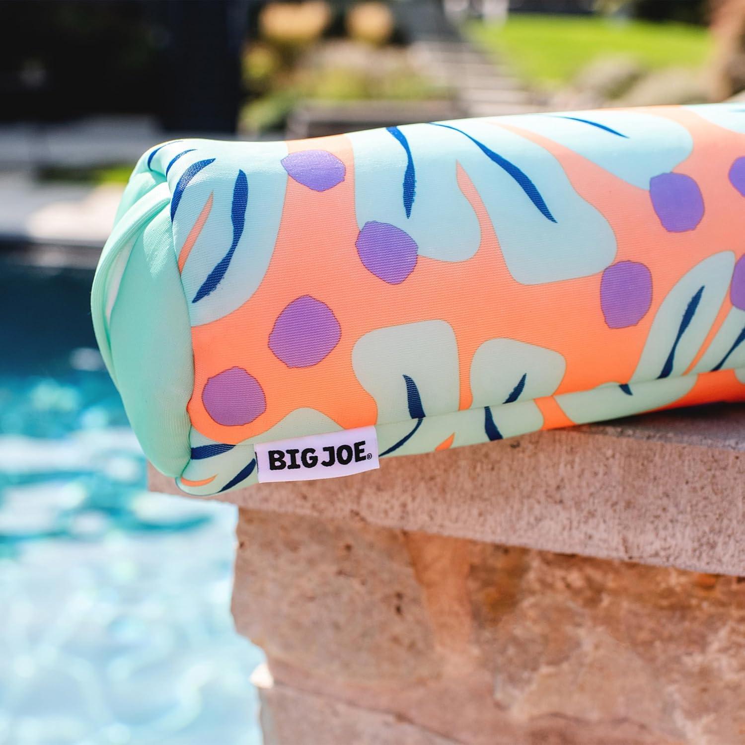 image:imageBig Joe Noodle Pool Float Sweet Shells Peach DoubledSided Mesh Quick Draining Fabric No Inflation Needed