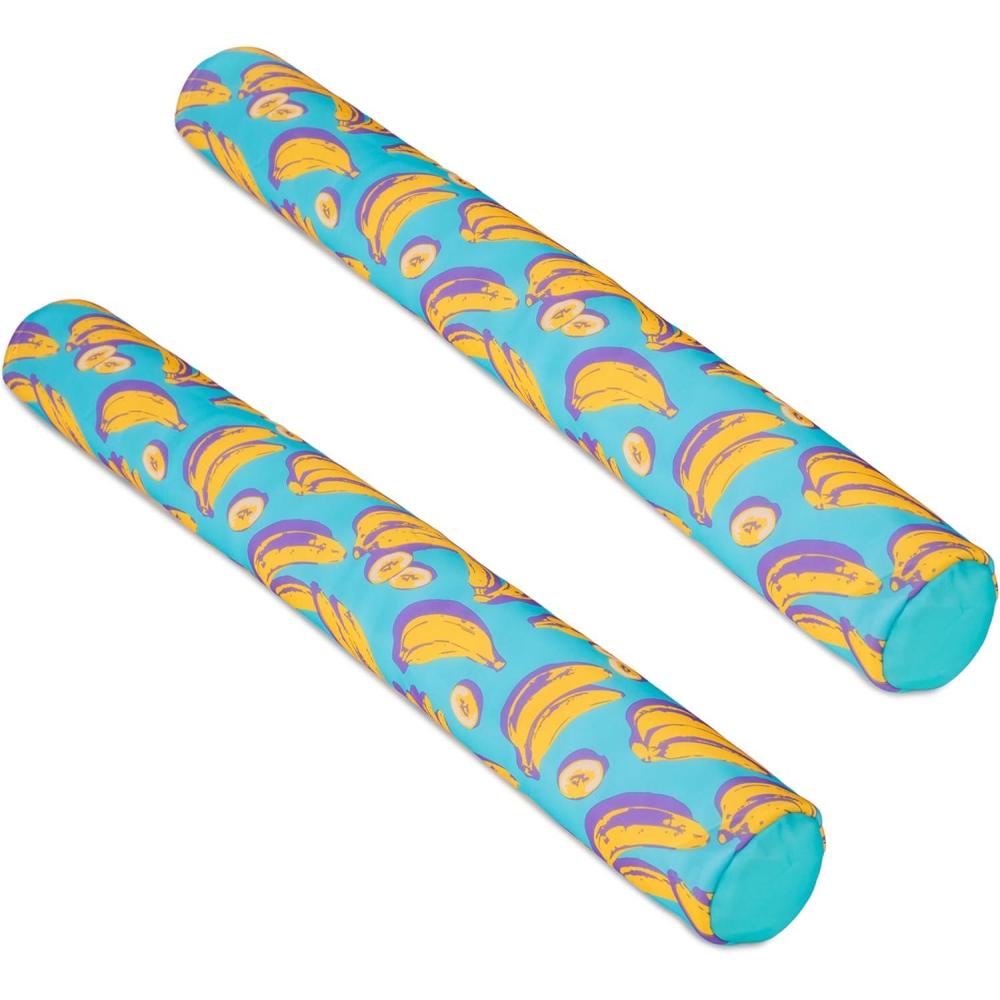image:imageBig Joe Noodle 2 Pack No Inflation Needed Pool Float Banana Pop DoubledSided Mesh Quick Draining Fabric 4 Feet Jumbo