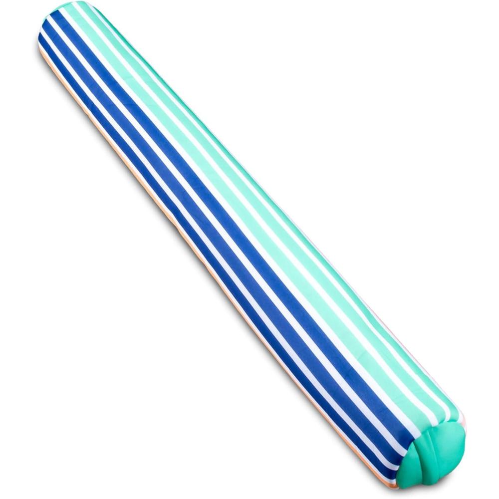 image:imageBig Joe Noodle Pool Float Banana Pop DoubledSided Mesh Quick Draining Fabric No Inflation NeededStripe Turquoise