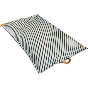 Big Joe Lux Lagoon Lounger Pool Float, Harbor Blue, Premier Mesh, Durable UV Protected Polyester Blend, No Inflation Needed(Navy & Ivory Cape Stripe)
