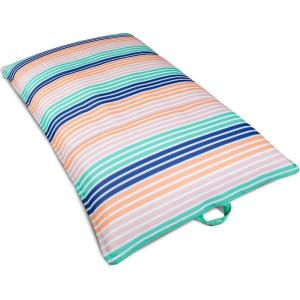 Big Joe Lux Lagoon Lounger Pool Float, Harbor Blue, Premier Mesh, Durable UV Protected Polyester Blend, No Inflation Needed(Stripe Turquoise)