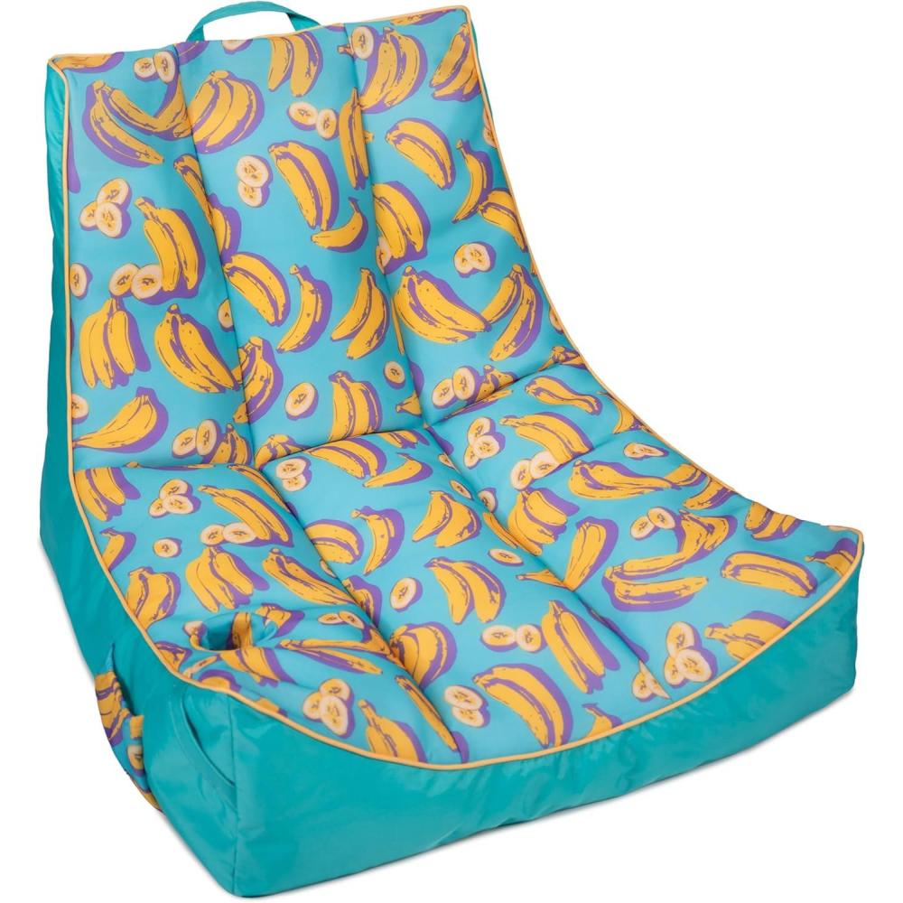 image:imageBig Joe Captains Float No Inflation Needed Pool Lounger Coral Bloom Double Sided Mesh Quick Draining Fabric 3 feetBanana Pop