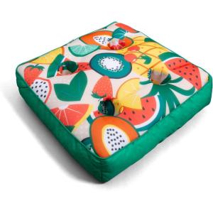 Big Joe Captain’s Float No Inflation Needed Pool Lounger, Coral Bloom Double Sided Mesh, Quick Draining Fabric, 3 feet(Fruit Salad)