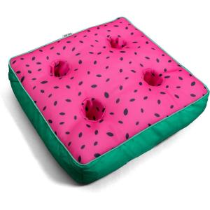 Big Joe Captain’s Float No Inflation Needed Pool Lounger, Coral Bloom Double Sided Mesh, Quick Draining Fabric, 3 feet(Summer Melon)